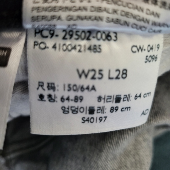 Vintage LEVIS (big E) 501 Skinny Button Fly Premium Denim Fade Wash W25/L28 - Picture 8 of 11